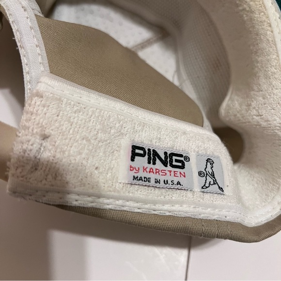 Ping by Karsten USA Trucker Hat Rope Vintage Beige Retro 90s 80s Golf Outdoor - Picture 3 of 7
